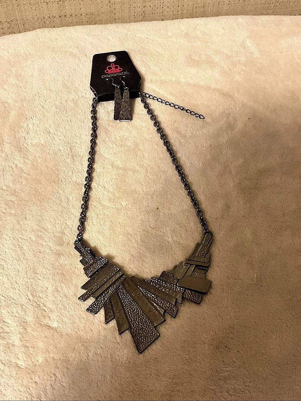 paparazzi Layered Statement Necklace in Gray